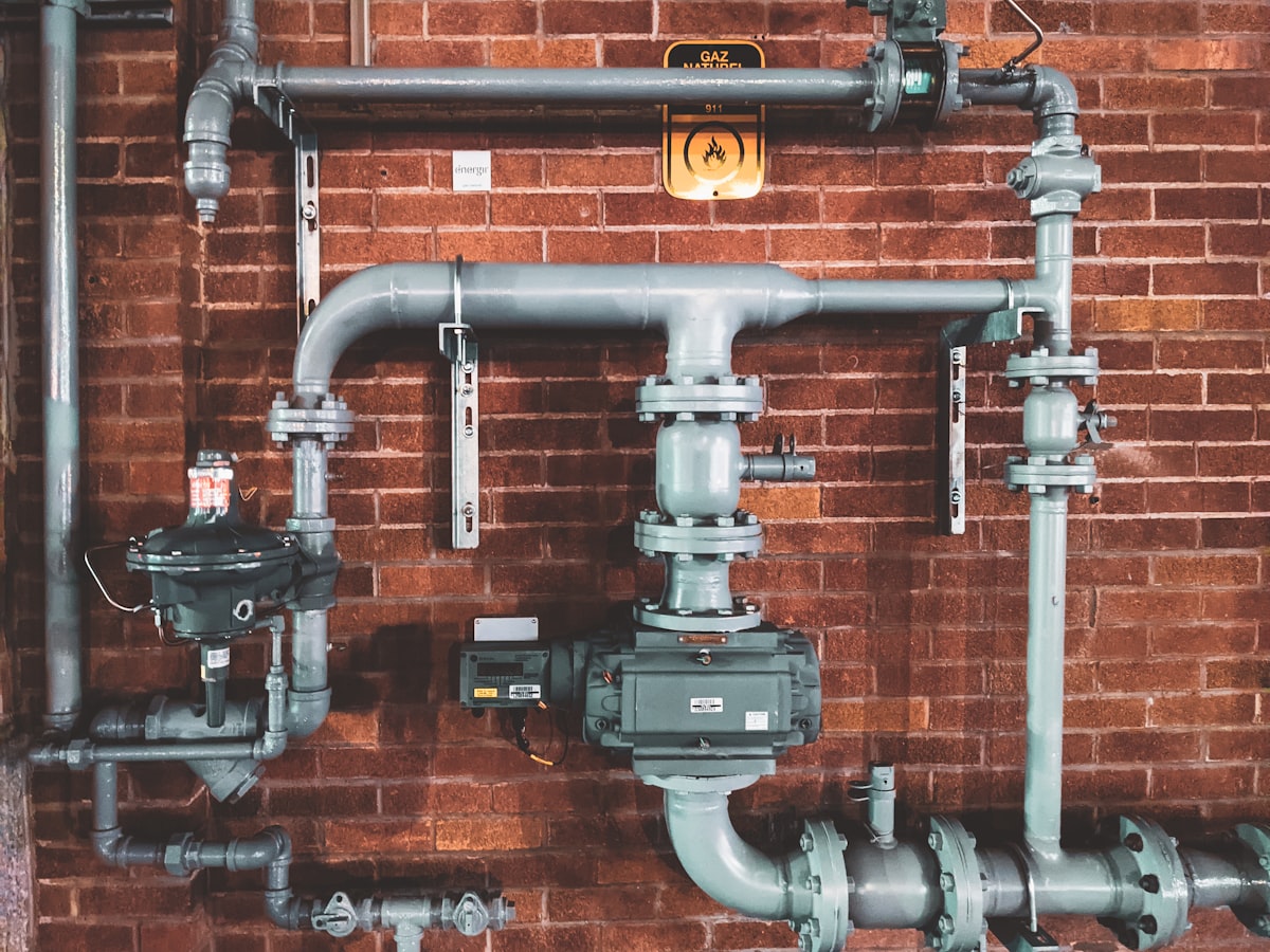 Professional plumbing pipework and valves installed by Bolduc Plumbing